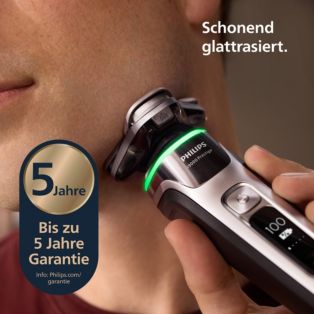 i9000 Prestige Elektrischer Nass- und Trockenrasierer mit SkinIQ