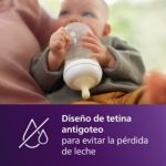 Mantiene el ritmo de succión individual del bebé