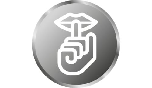 Discreet sound and backlit display for discreet use, day/night