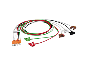 6-adr. E.kabel m. Clip AAMI OP Elektrodenkabel