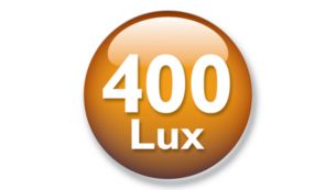 Līdz pat 400 luksu, lai nodrošinātu dabisku pamošanos un ērtu lasīšanu