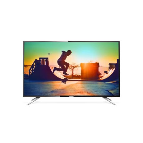 55PUT6102/56 6000 series دقة 4K، شاشة رفيعة جدًا، Smart LED TV