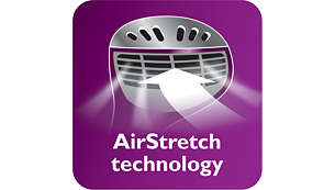 Tehnologija AirStretch pruža bolje rezultate glačanja u jednom potezu
