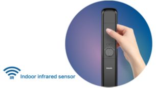 door will open when the hand is detected