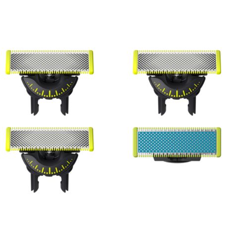 QP945/50 OneBlade Kombinovan&aacute; sada břitů: 3x&nbsp;360&nbsp;+ 1x Anti-Friction