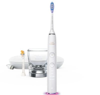 Aja een omverwerping DiamondClean Smart 9400 Elektrische sonische tandenborstel met app - Wit  HX9917/88 | Sonicare