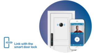 Link with the smart door lock: For much secure assurance