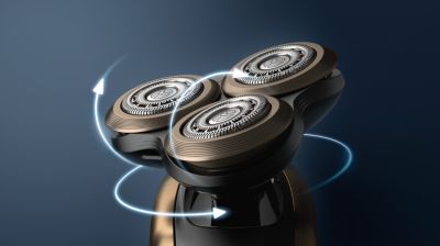 8 向灵动刀头，实现出色剃须效果
