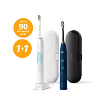 Philips Sonicare 5100 Sonické kartáčky se 3 režimy, cestovním pouzdrem 1+1