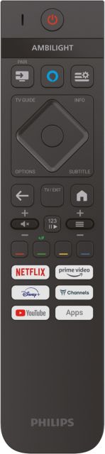 Philips TV 2025: PUS8600 QLED-Serie - Fernbedienung