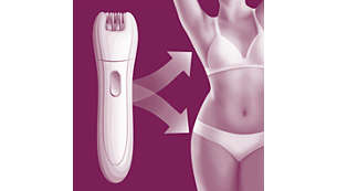 Delicate epilation solution for sensitive areas