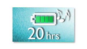Up to 20-hour music playback