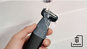 100% à prova de água para utilização no chuveiro e limpeza fácil