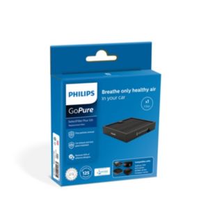 GoPure SelectFilter Plus 120 แผ่นกรองสำรองสำหรับเครื่องฟอกอากาศในรถ