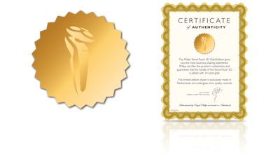 Certifié plaqué or 24 carats, édition limitée SensoTouch 3D