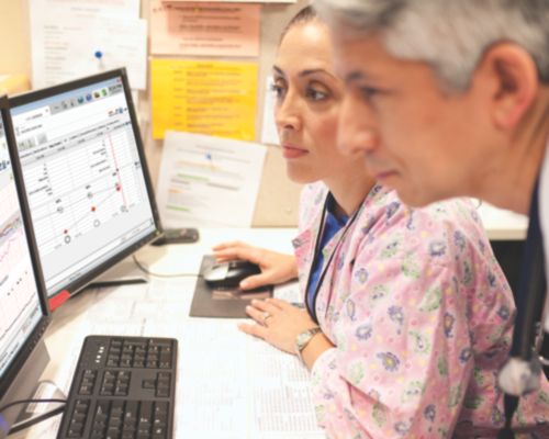 Two profession check Philips IntelliSpace Perinatal