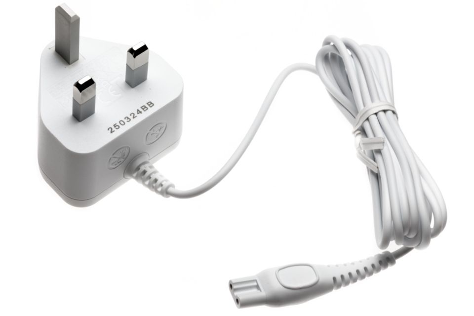 Connects your epilator to a mains socket