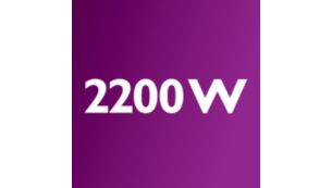 Maximum 500 W szívóerővel biztosító 2200 W-os motor