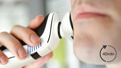 40 minuten snoerloos scheren