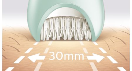 Extra wide epilator head