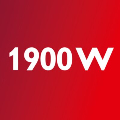 1900 W motor genererer max. 375 sugestyrke