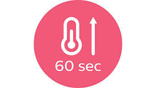 وقت إحماء سريع وإمكانية الاستخدام في غضون 60 ثانية