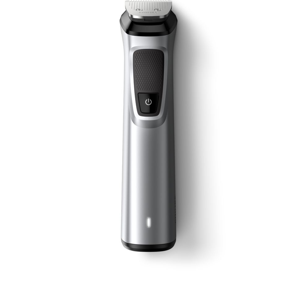 Philips Recortadora de Barba 19 en 1, Series 7000, Máquina Cortar Pelo,  Cortapelos, Hombre para Cara, Orejas, Nariz y Cuerpo, Incluye One Blade,  Inalambrico, Recargable, Plata, MG7736/25 : : Belleza