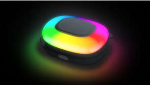 3 light modes. Multi-colored moods or a gentle night light