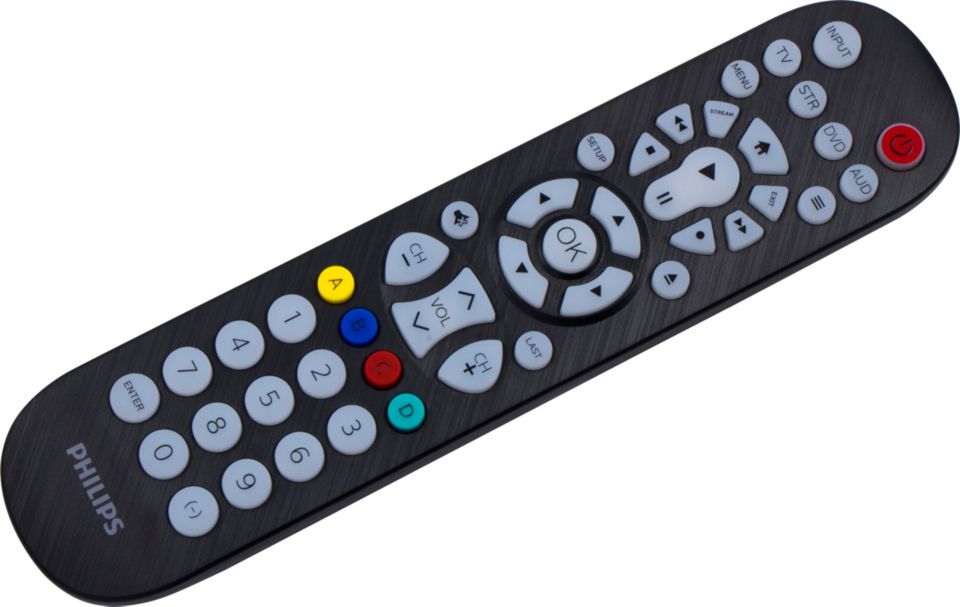 4 Device Universal Remote Control, Backlit