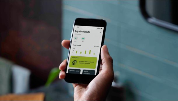 Philips OneBlade rakendus ja nutikas kogemus