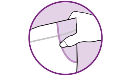 Safe handling zone for safe pick-up from the microwave