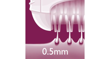 Remove hairs as short as 0.5mm