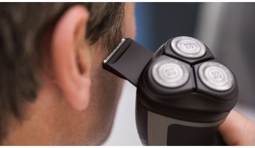 Even up your moustache and sideburns