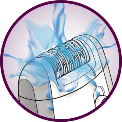 Fully washable epilation head for better hygiene