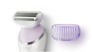 Shaving head and comb for a close shave