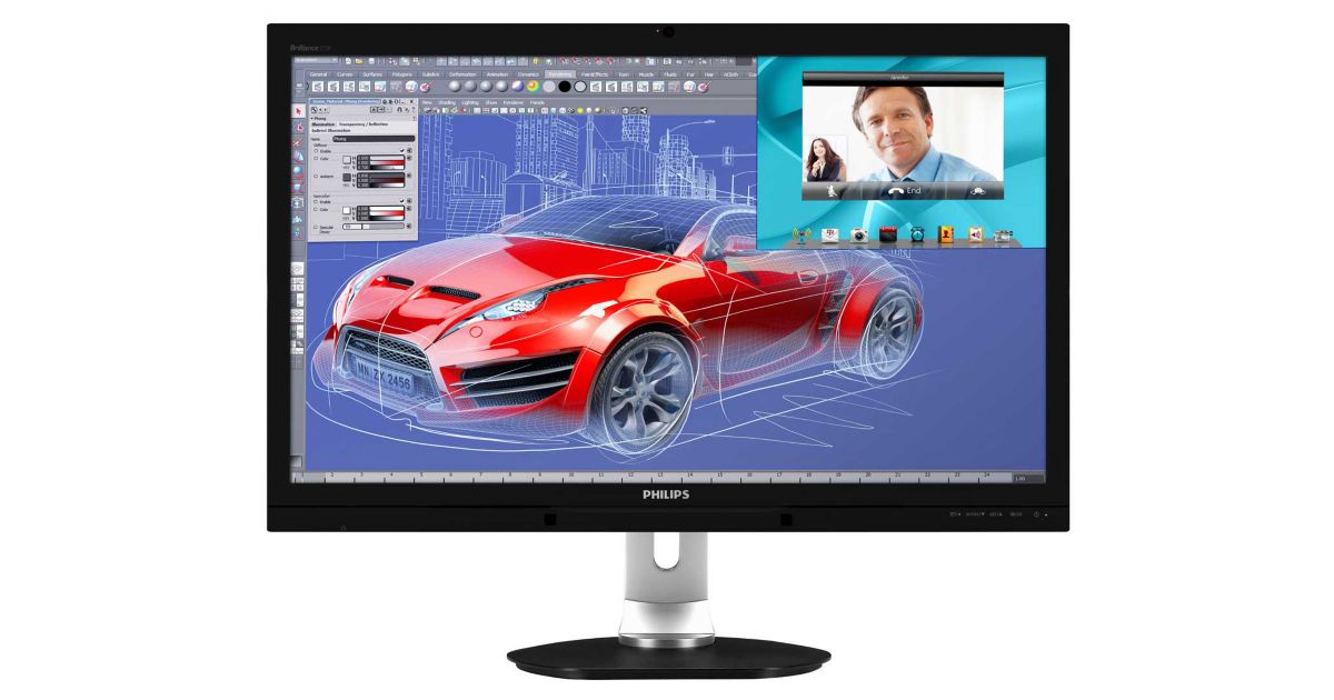 Brilliance LCD monitor with Webcam, MultiView 272P4QPJKEB/00 | Philips