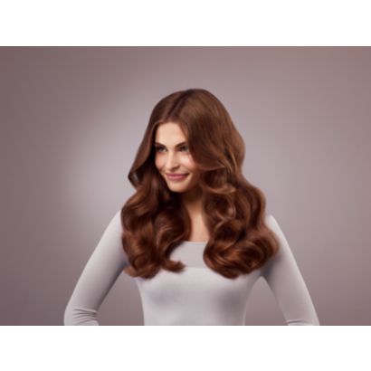 Style bouclé ou lisse avec le boucleur soufflant