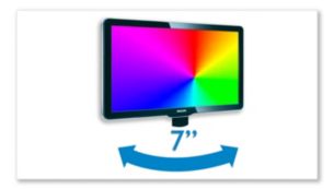 7" LCD-fargeskjerm på dreibart bordstativ for forbedret visningsfleksibilitet