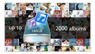 A 160 GB-os merevlemez akár 2000 CD tárolására is alkalmas