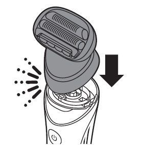 Установка бритвенной головки на Philips Ladyshave