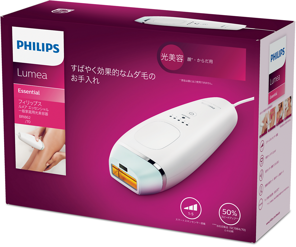 Lumea Essential ルメア エッセンシャル BRI862/70 | Philips Lumea Essential ルメア エッセンシャル BRI862/70 | Philips