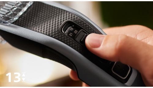 Pas de haarlengte eenvoudig aan van 0,5 mm tot 23 mm