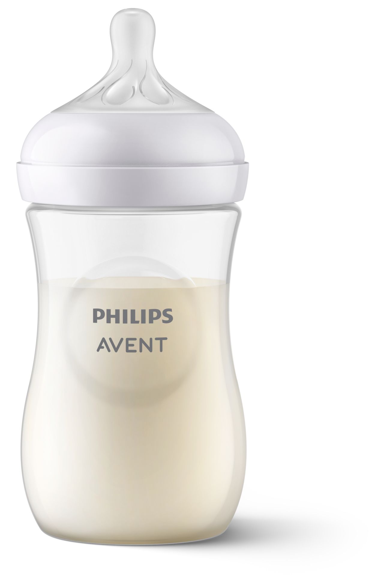 Biberon naturel Philips Avent avec tétine à réponse naturelle, transparent,  9 oz, paquet de 3, SCY903 / 03