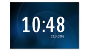 Visualización de hora y fecha