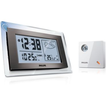 Laikrodis-radijas su orų informacijos funkcija