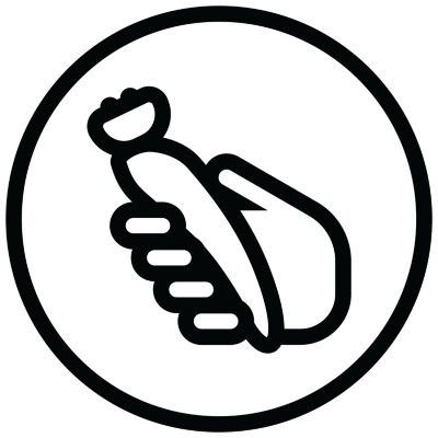 Ergonomic S-shaped handle