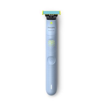 OneBlade 1st Shave su nuo trinties apsaugančiu peiliuku
