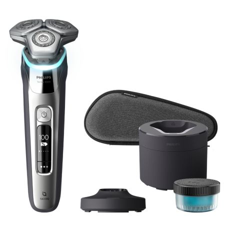 S9975/55 Shaver series 9000 Nedves és száraz elektromos borotva SkinIQ-val