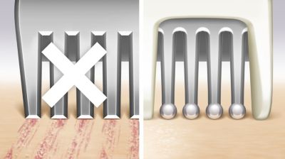 Pearl-tip trimmers protect from scratches