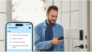 View lock & unlock activity records from your smartphone